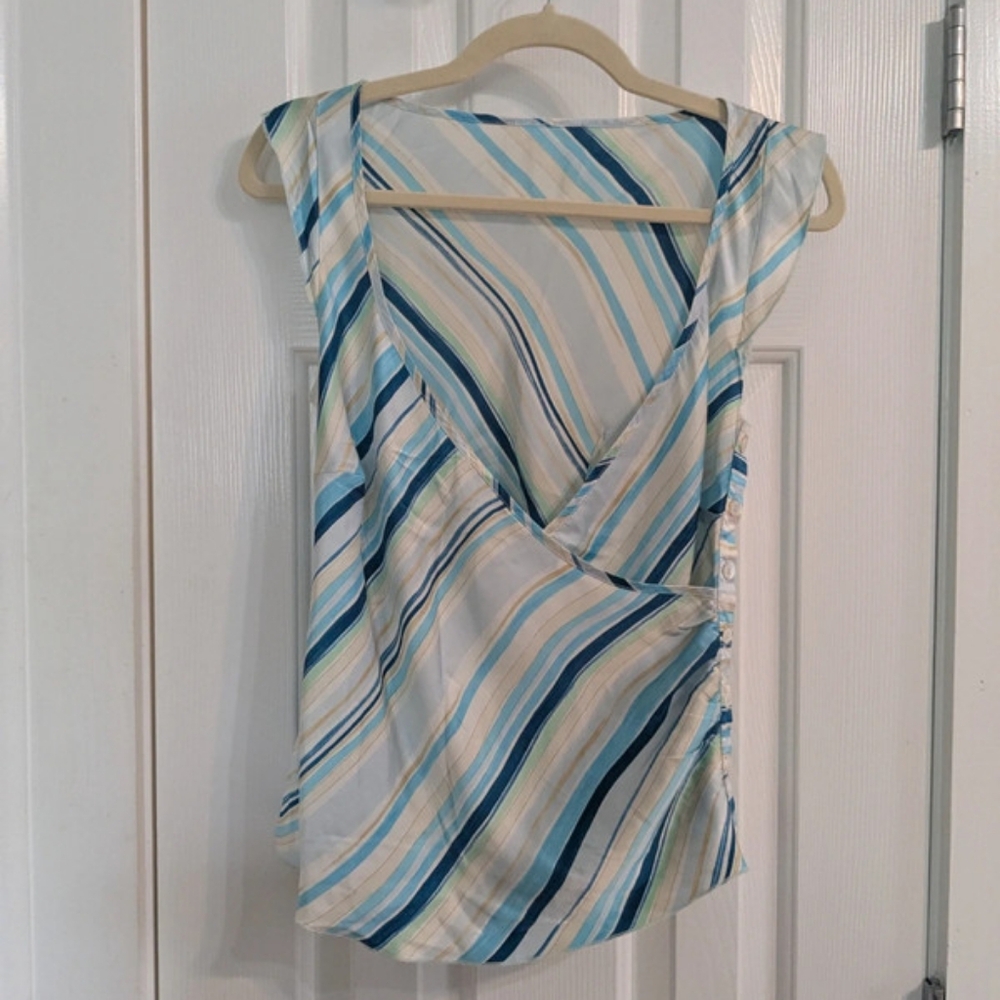 Silk wrap top